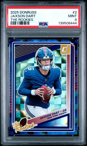 2025 Donruss the Rookies Jaxson Dart #2 PSA 9