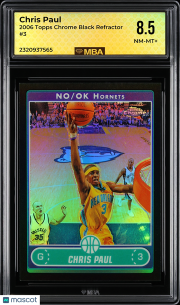 2006 Topps Chrome Chris Paul #3 Black Refractor /99 MBA 8.5