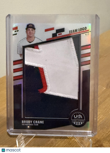 2026 Panini Prizm USA Baseball Brody Crane #JUM-BC Jumbo Materials SN24 MEM