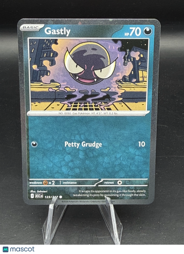 Pokemon 2026 Ascended Heroes Gastly Holo #123/217 - Near Mint or Better