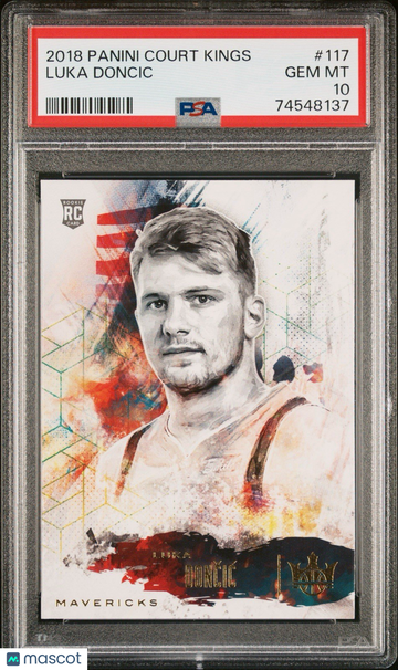 2018 PANINI COURT KINGS LUKA DONCIC #117 Rookie PSA 10