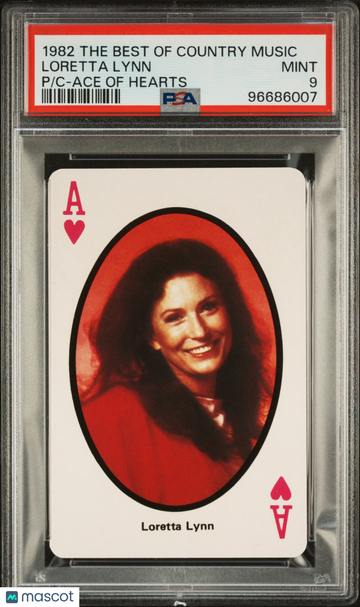 1982 The Best Of Country Music Playing Cards Loretta Lynn PSA 9