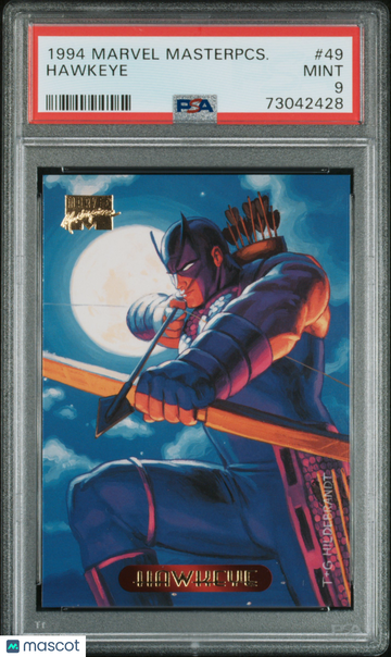 1994 Marvel Masterpieces Hawkeye #49 PSA 9