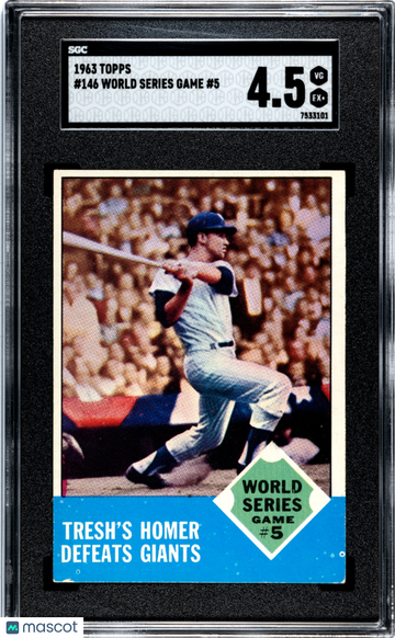 1963 Topps World Series Game #5 #146 SGC 4.5