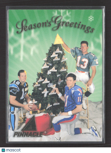 1997 Pinnacle Season's Greetings Kerry Collins Jim Harbaugh Drew Bledsoe Vinny Testaverde Dan Marino Brett Favre