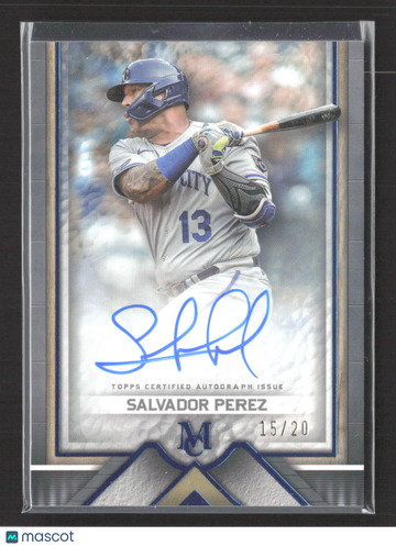 2023 Topps Museum Collection Salvador Perez #AA-SP /20 Archival Autograph