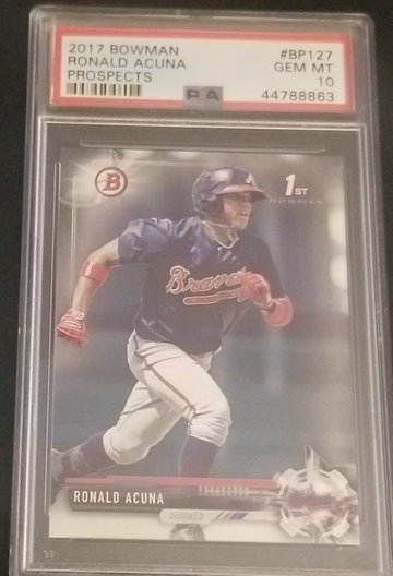 2017 Bowman Prospects Ronald Acuna PSA 10