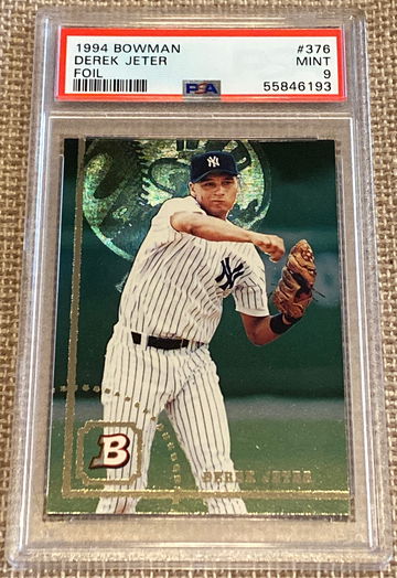 BOWMAN DEREK JETER FOIL PSA 9 