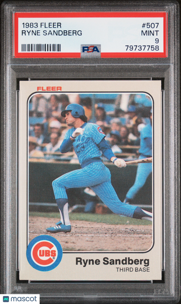 1983 Fleer Ryne Sandberg #507 PSA 9