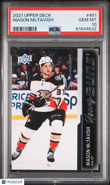 2021-2022 Upper Deck Mason Mctavish Young Guns Rookie PSA 10