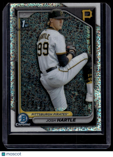 2024 Bowman Draft Josh Hartle #BDC-3 Chrome Sparkles Refractor SN