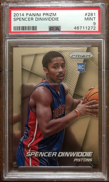 2014 Panini Prizm Spencer Dinwiddie Rookie PSA 9 Mint