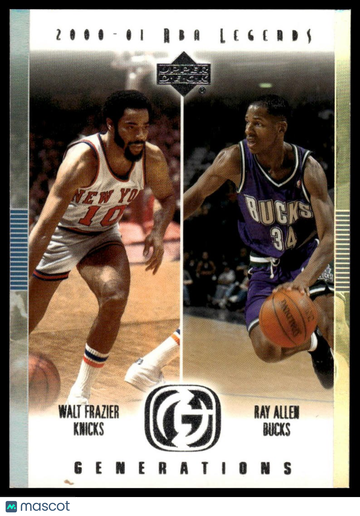 2000-01 Upper Deck Legends Walt Frazier / Ray Allen #G3 Generations