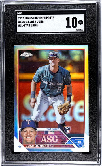 2023 Topps Chrome Update Josh Jung #ASCC-14 RC All-Star Game SGC 10