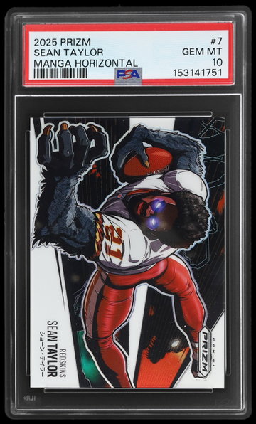 2025 Panini Prizm Sean Taylor Manga Horizontal PSA 10