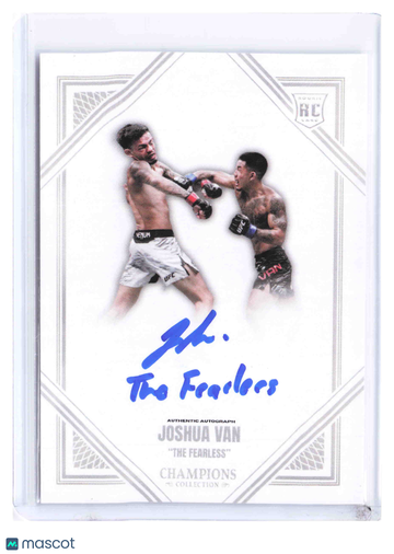 2024 Champions Collection Joshua Van #JV-A Authentic Autograph RC UFC MMA Trading Card