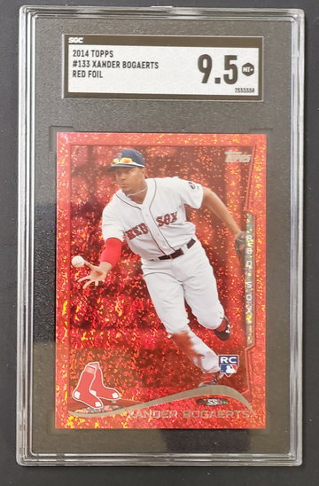 Xander Bogaerts 2014 Topps Red Foil Parallel #133 Boston Red Sox Rookie Card RC Mint MT+ SGC 9.5