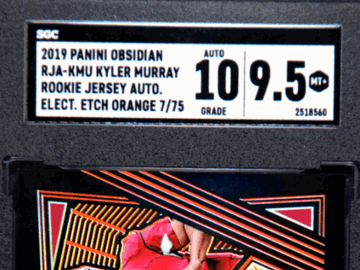 2019 Panini Obsidian Kyler Murray #RJA-KMU Rookie Jersey Autograph Electric Etch Orange SGC 9.5 Auto 10