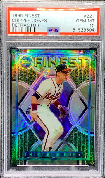 1995 Finest REFRACTOR Chipper Jones PSA 10 GEM MINT!