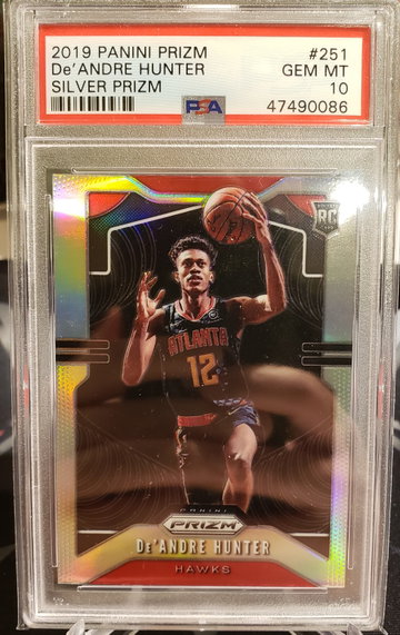 Deandre Hunter prizm silver psa 10 2019