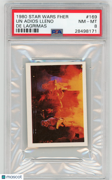 1980 Star Wars Fher Un Adios Lleno De Lagrimas #169 PSA 8