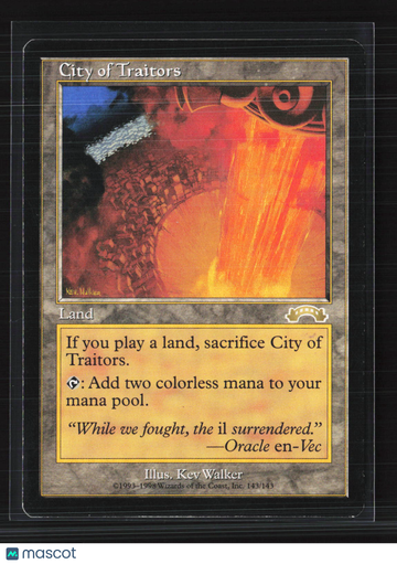 1998 Wizards of the Coast Exodus City of Traitors Land