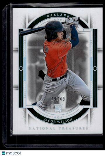 2024 Panini National Treasures Jacob Wilson #92 Holo Silver SN