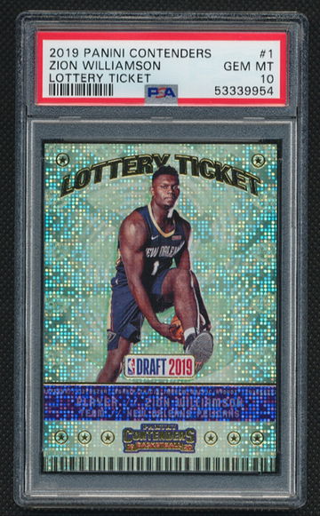 2019 Contenders Zion Williamson Lottery Ticket PSA 10
