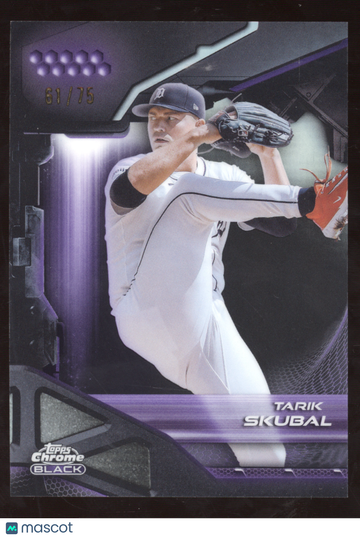 2026 Topps Chrome Black Tarik Skubal #45 Purple /75
