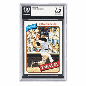 1980 Topps 600 Reggie Jackson Beckett 7.5 Near Mint Yankees