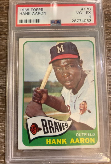 Hank Aaron 1965 Topps PSA 4