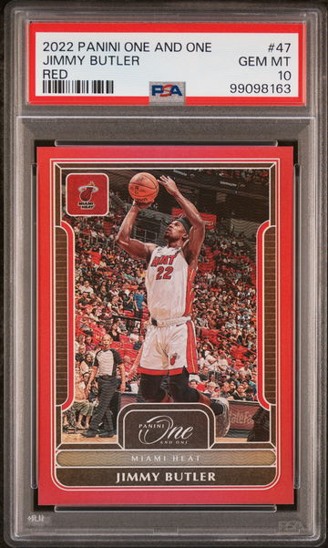 2022 Panini One and One Red Jimmy Butler #47 PSA 10