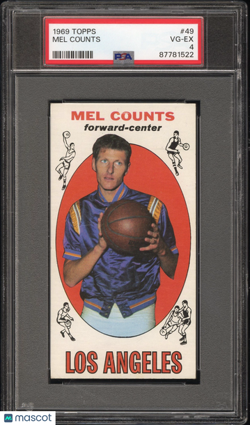 1969 Topps Mel Counts #49 PSA 4