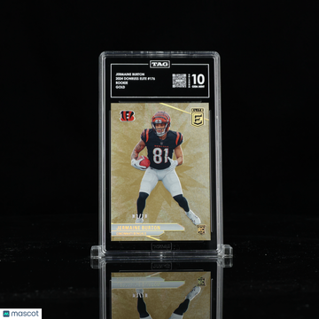 2024 Donruss Elite Jermaine Burton #176 Gold /10 Short Print Rookie TAG 10