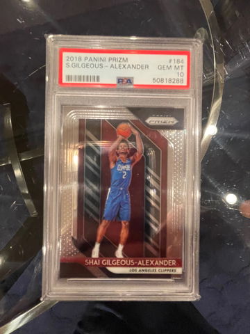 2018 Prizm RC Shai Gilgeous Alexander PSA 10