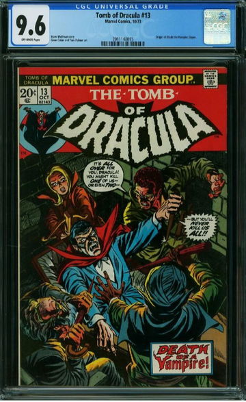 Tomb of Dracula #13 CGC 9.6 3rd App & Origin of Blade