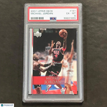 2007 Upper Deck Michael Jordan #191 PSA 6