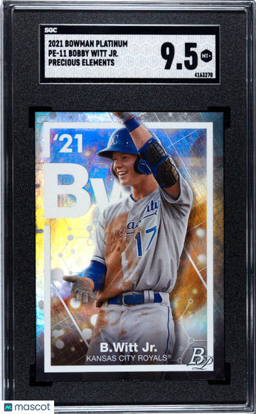 2021 Bowman Platinum Bobby Witt JR #PE-11 Precious Elements SGC 9.5