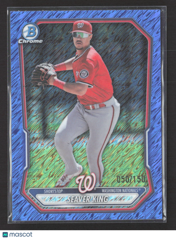 2024 Bowman Chrome Seaver King #BCP-129 Blue RayWave 6/6.