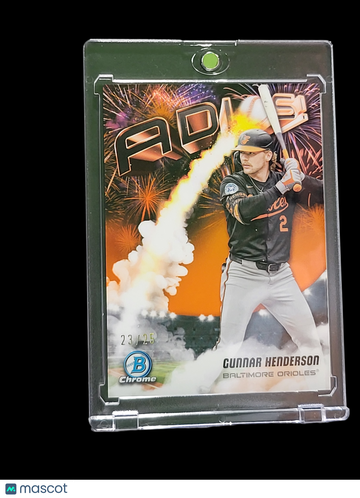 2025 Bowman Chrome Adios Gunnar Henderson #AD-9 Orange Refractor /25