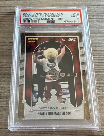 2022 Instant UFC Crowning Moment #10 Hall of Fame /50 Khabib Nurmagomdov PSA 9