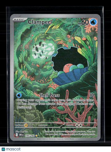 Pokemon 2025 Scarlet & Violet Prismatic Evolutions Clamperl #195/182