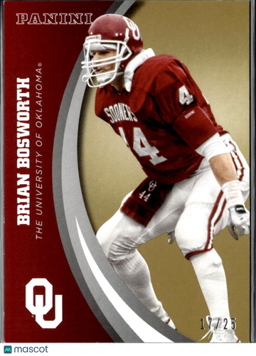 2016 Panini Oklahoma Team Collection Brian Bosworth #14 /25