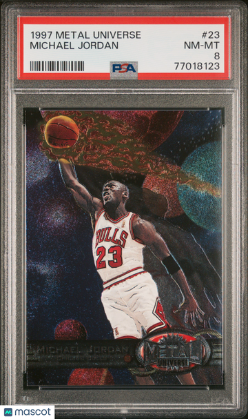 1997 Metal Universe Michael Jordan #23 PSA 8