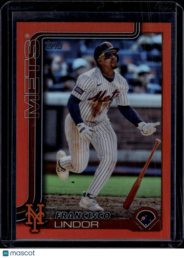 2025 Topps Series One Francisco Lindor #350 Orange