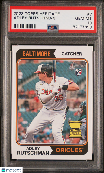 2023 Topps Heritage Adley Rutschman #7 PSA 10