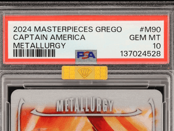 2024 Masterpiece Grego Metallurgy Captain America 10.5 MBA 10 #M90