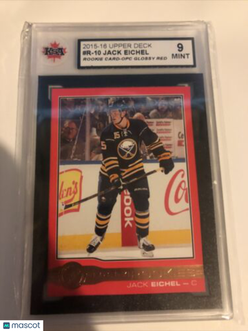 2015-16 O-Pee-Chee Jack Eichel #R-10 Rookie KSA 9