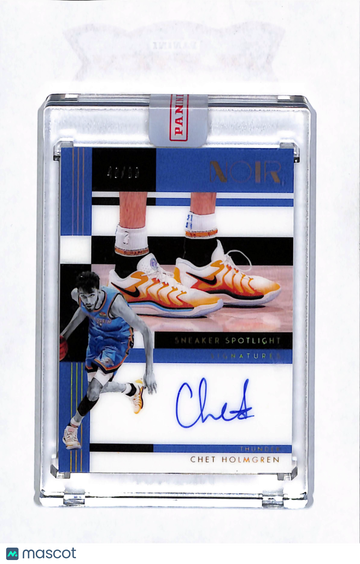 2025 Panini Noir Sneaker Spotlight Signatures Chet Holmgren #SSS-CHT