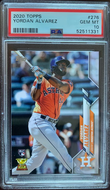 2020 Topps Yordan Alvarez PSA 10 Gem Mint